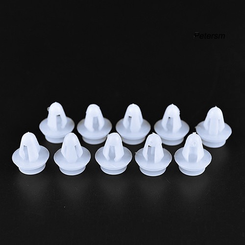 Rxx 10pcs Klip Rivet Pengencang Pintu Mobil Universal Lubang 8mm Bahan Plastik