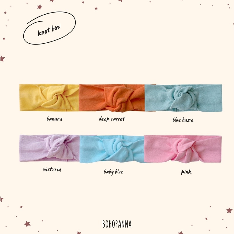 Bohopanna Knot Bow - Bandana Bayi Bohobaby