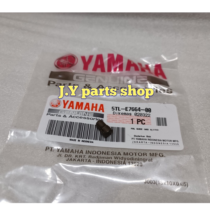 PIN GUIDE PEN PELOR SECONDARY PULY PULI PULLY CVT MIO SPORTY SMILE SOUL FINO KARBU MIO J SOUL GT FINO FI XRIDE X RIDE 115 ORI YGP 5TL-E7664-00