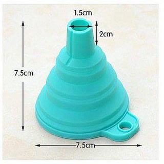 Corong Air Bulat Silikon FLEXIBLE / Lipet Portable Foldable Silicone Mini Funnel / Corong Minyak