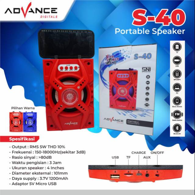 SPEAKER ADVANCE  S-40 PORTABLE