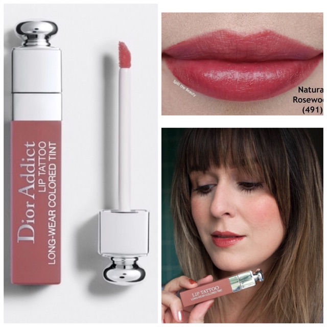 Dior Addict Lip Tattoo 491 Natural Rosewood ORIGINAL
