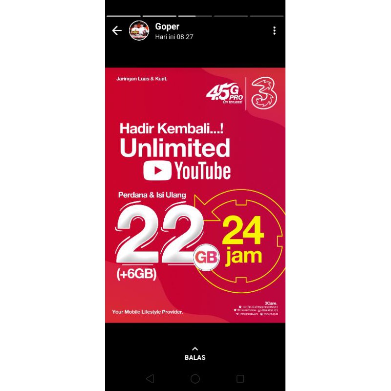 tri/3 22gb unli inject