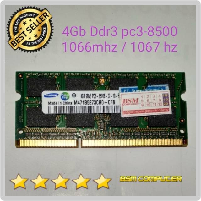 Ram Laptop Sodim Samsung 4gb ddr3 2Rx8 pc3-8500s 07-10-f4 4gb macbook pc8500 pc 8500 1066mhz 1067mhz