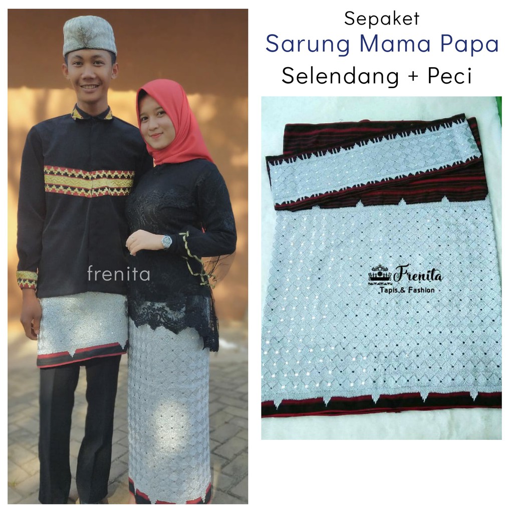 [BISA COD] Tapis Jungsarat Kain Tenun Silver/Perak