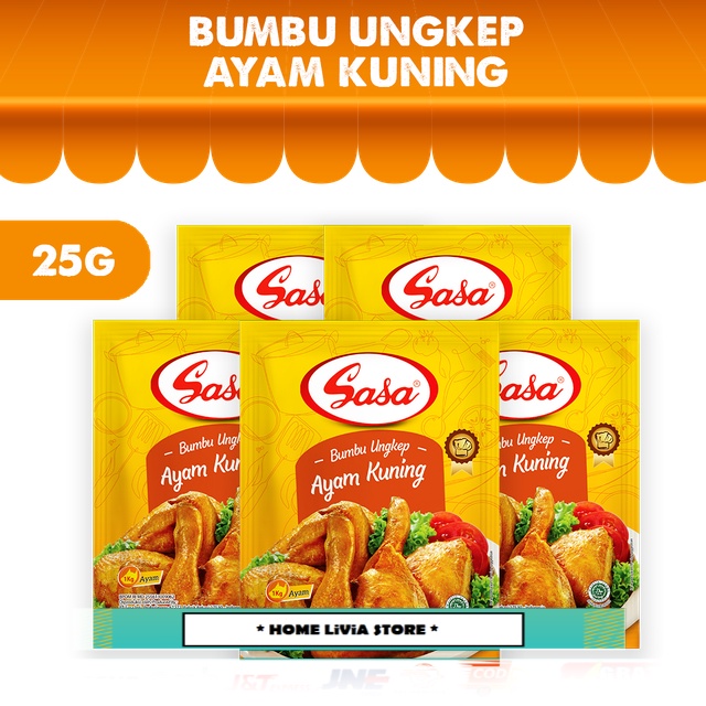 

Sasa Bumbu Ungkep Ayam Kuning 5 x 25 gr