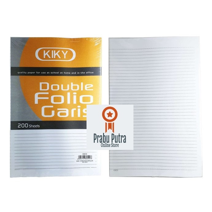 

Kiky-Kertas Polio Double Folio Bergaris Kiky 10 lembar