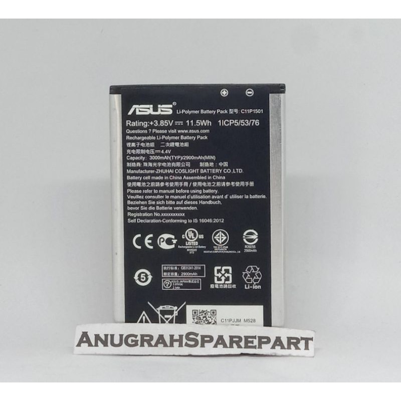 BATRE BATERAI ASUS ZENFONE 2 LASER, ZENFONE SELFIE C11P1501 ORIGINAL NEW