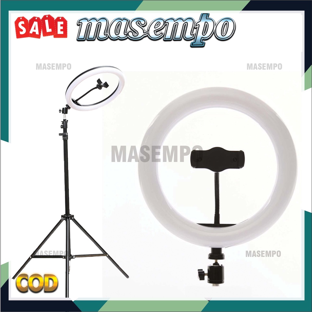 Ring light tripod MURAH original  26CM + Tripod 2.1M Fill Light Ring Selfie 3 Mode Warna