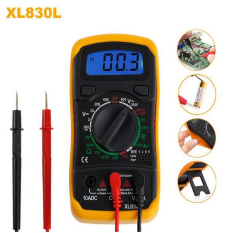 Mini Digital Multimeter XL830L AC/DC Voltage Tester XL830L alat ukur tegangan listri dan elektroik