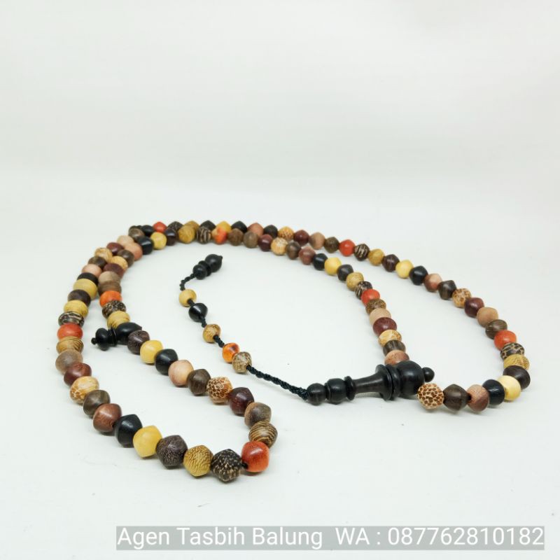 TASBIH KOMBINASI 12 KAYU NUSANTARA (Bulat, Tabung, Wajik)