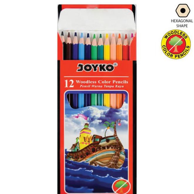 

Color Pencil / Pensil Warna Joyko Cp-103 / 12 Warna Best Seller