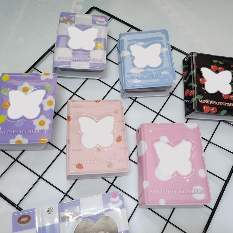 Ins Butterfly Album 3inch Album Foto 40saku Mini Tempat Foto Untuk Star KPOP LOMO Card Photocards