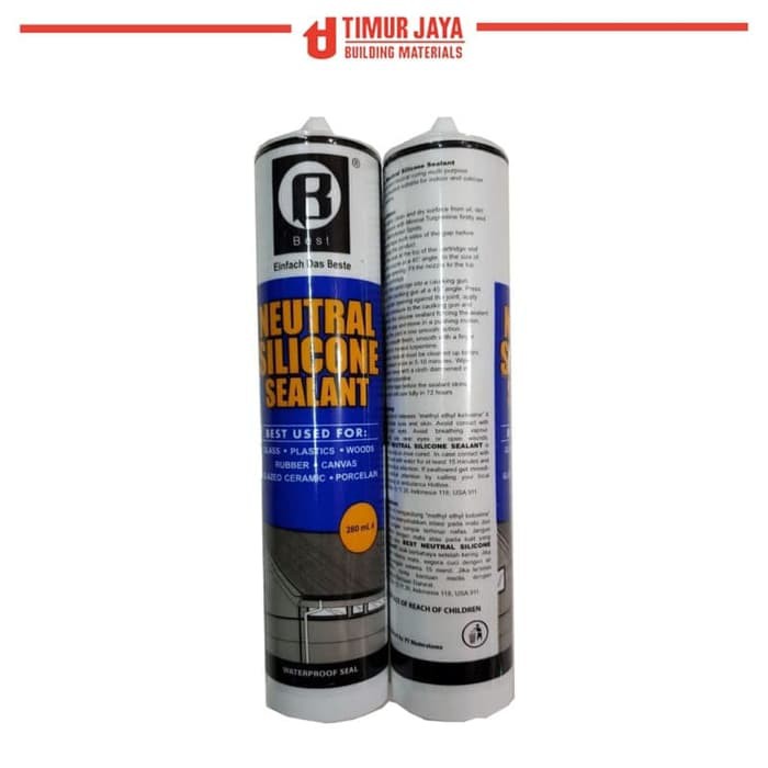 

BEST Lem Silikon Silicone Sealant Neutral Kaca dextone