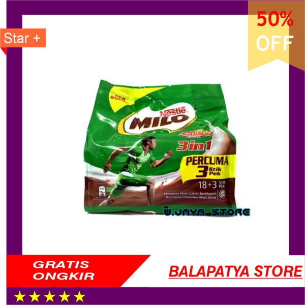 

CUMA HARI INI SAJA!!! 50 Off Milo Nestle 3in1 Malaysia