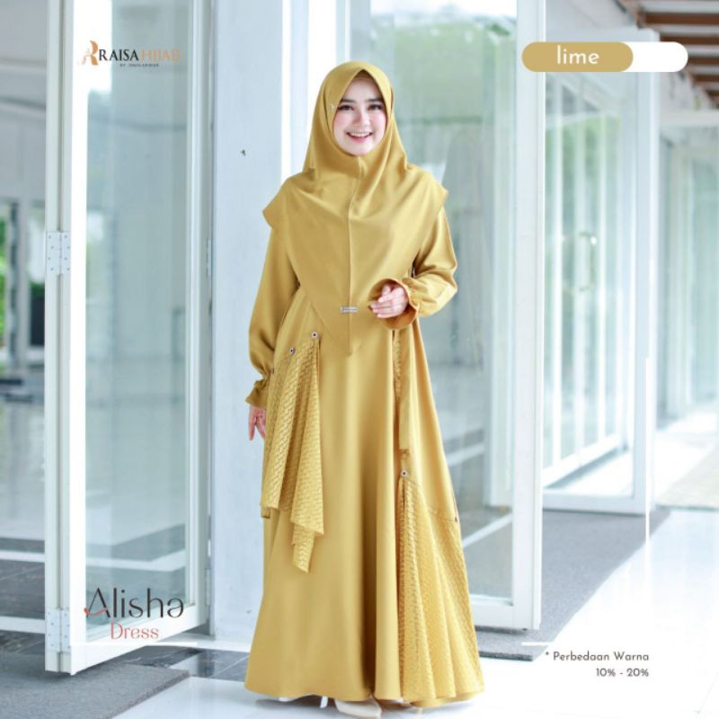 Ready - Alisha Dress set Khimar by Raisa Hijab