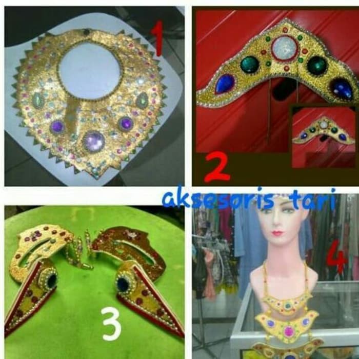 AKSESORIS BAJU ADAT ANAK, KALUNG KACE,TUSUK GUNUNG, SUMPING / KALUNG KALUNG ANAK