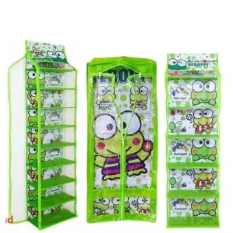 Rak Gantung 1 Set (Rak Tas + Rak Sepatu + Rak Hijab Karakter)
