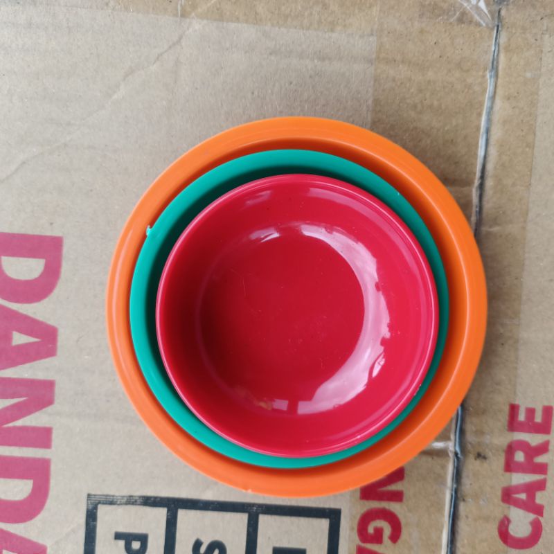 12 pcs piring sambel murah berbagai ukuran / tempat sambel / mangkok sambel 7 cm 8 cm 12 cm
