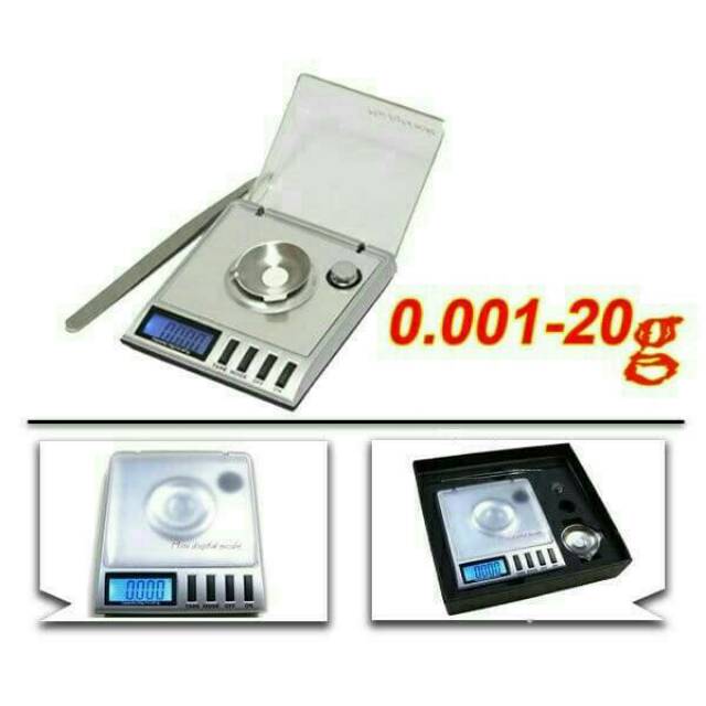 Digital Pocket Scale Akurasi 0.001g Max 20g