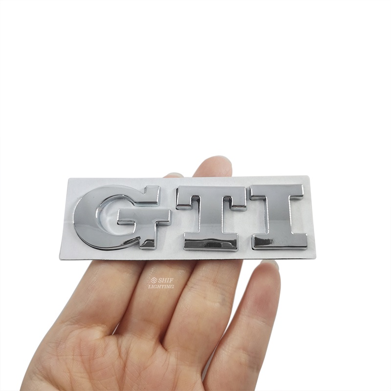 1pc Stiker Emblem Logo GTI Bahan Metal Untuk Bagasi Belakang Mobil Volkswagen Golf Polo GTI
