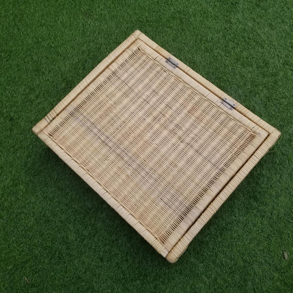 Kerajinan Tangan Rotan - Keranjang Kotak Besar Tutup L - 60x50x15cm