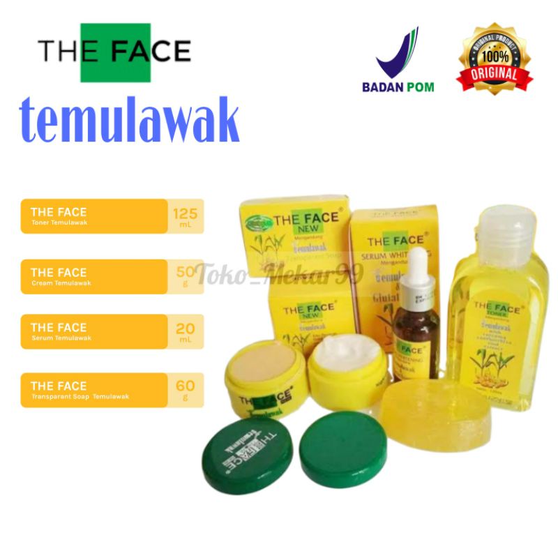 PAKET CREAM THE FACE Temulawak BPOM ISI 5in /4in1/ 3in1 LENGKAP ORIGINAL