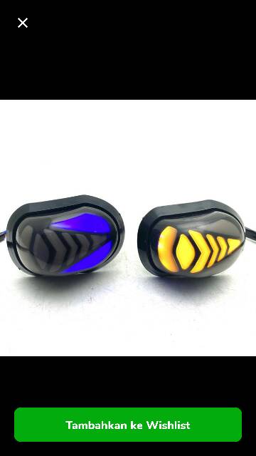 Lampu Sein Sen Led Tempel Fairing Oval Running Semua Motor / Sein LED Fairing Tempel Oval running