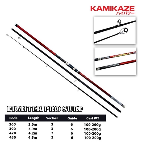 [COD YUK] JORAN PASIRAN KAMIKAZE FIGHTER PRO SURF 390/420/450 | JORAN LAUT SAMBUNG 3 KUAT PANJANG MU