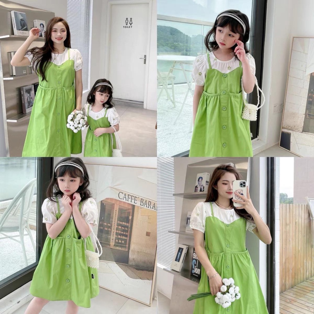 Dress Couple Mom dan Anak Import Premium untuk Wanita (Harga per pc)