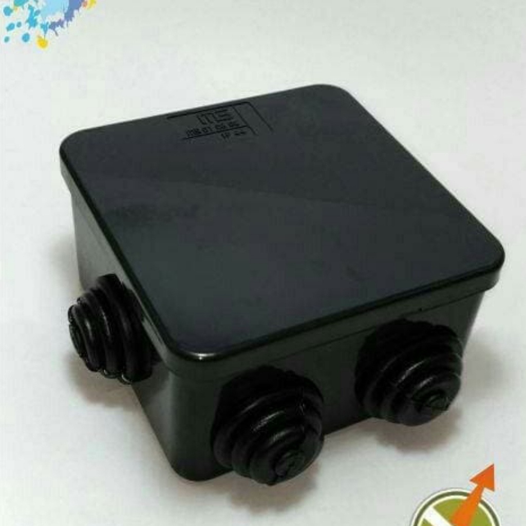 Dorados Duradus Kotak 5/8" / Junction Box 5/8 Hitam DEXTA 8 cm x 8cm