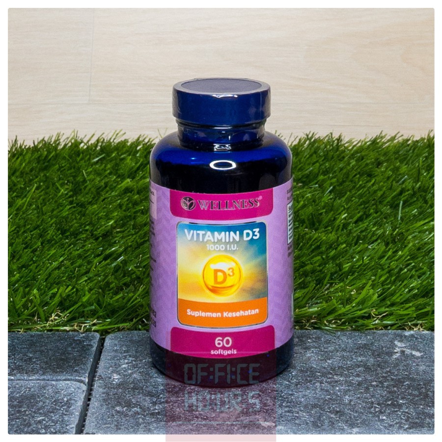 Wellness Vitamin D3 1000IU 1000 IU 60 softgels