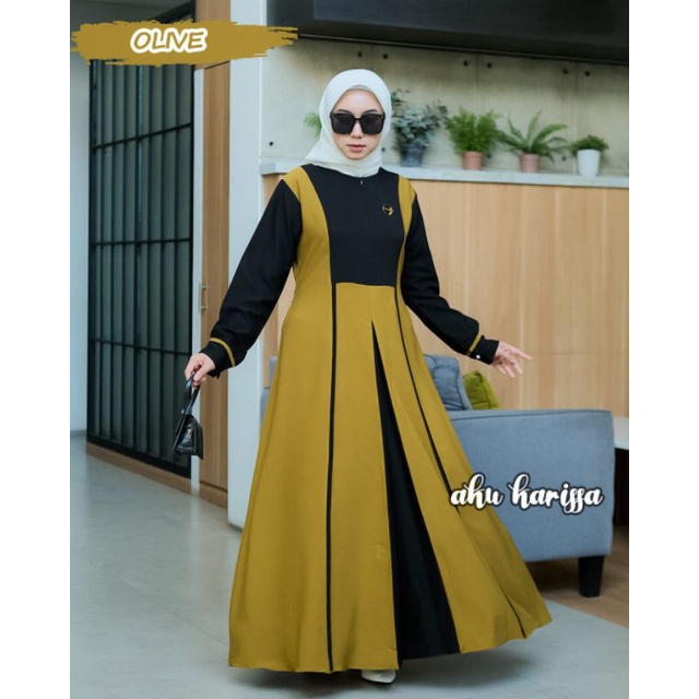 Syatira dress AKU KARISSA Free bros aku karissa GAMIS SYARI