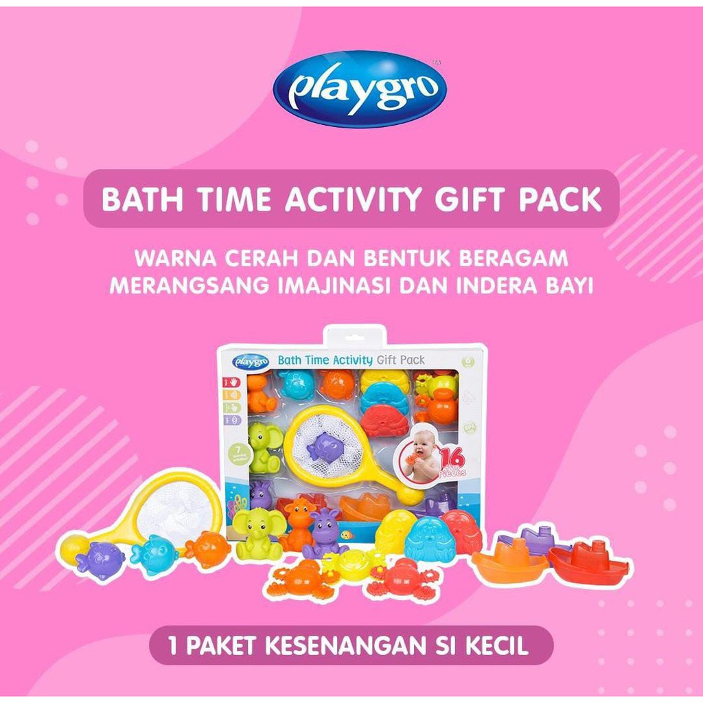 Playgro Bath Time Activity Gift Pack / mainan mandi/ mainan anak