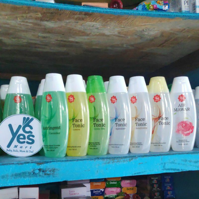 Viva Cosmetic 100 ml Face Tonic Fifa fiva toner Pembersih Wajah Muka Lemon Cucumber Green Tea Spirulina Bengkoang Original Reguler air mawar
