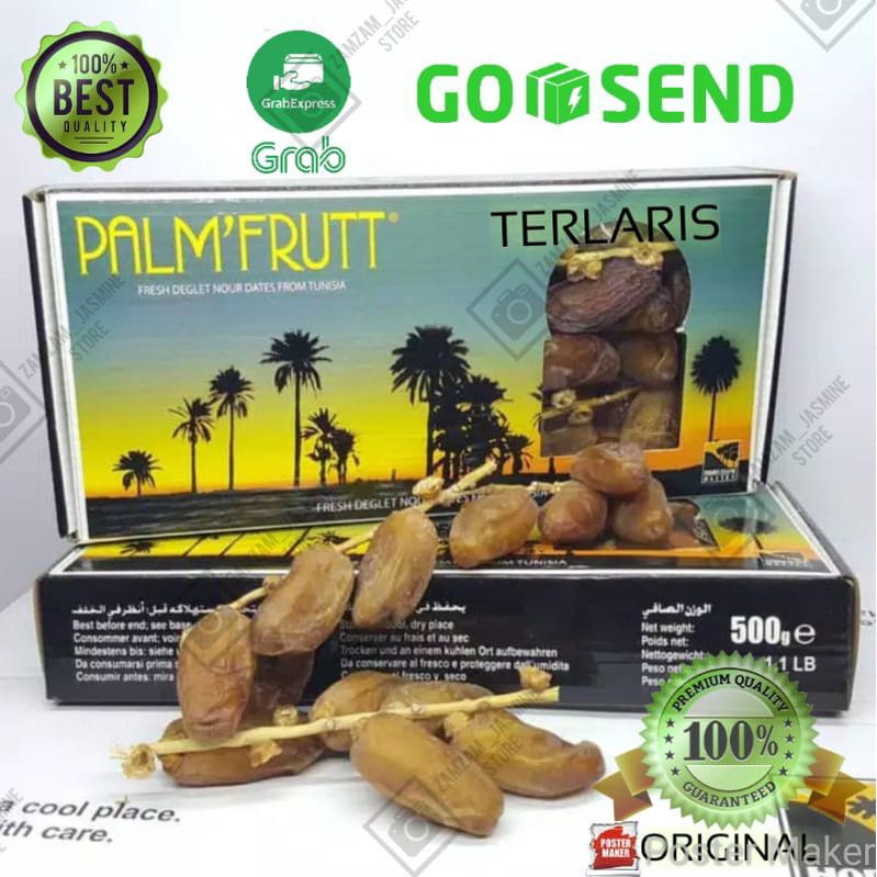 

Kurma Palm Fruit 500gr / Kurma Tunisia BPOM Original Segel Resmi