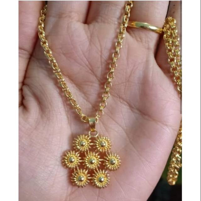 Kalung Matahari 20 gram Emas LM/London 24K kadar 99,9%