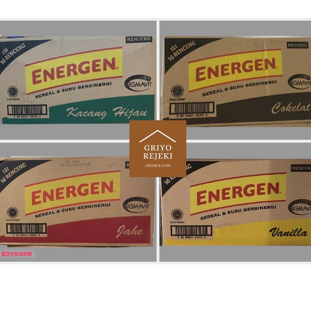 

Energen All Varian Susu Sereal per 1 Karton/Dus