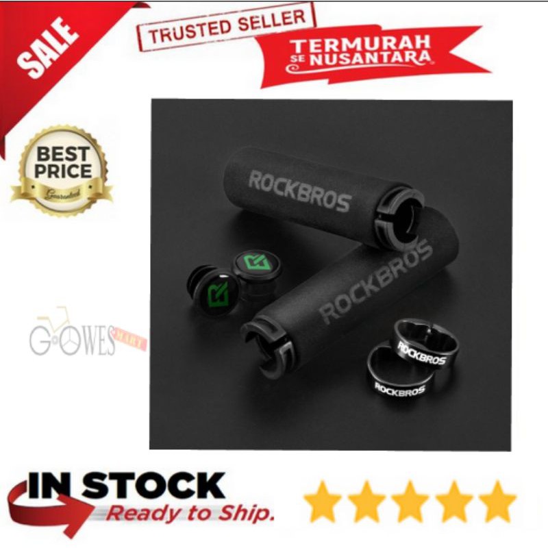Handgrip Sepeda Rockbros Hitam