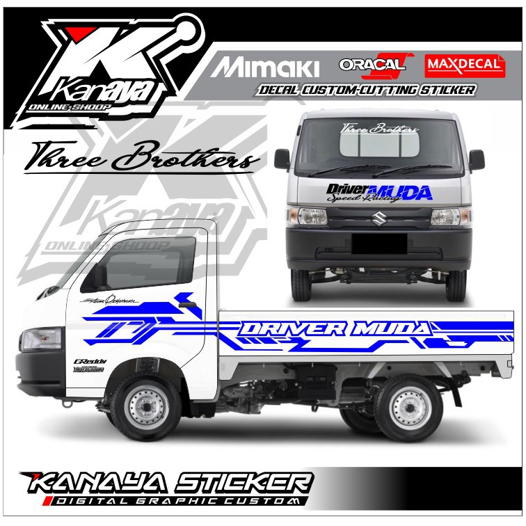 Sticker Cutting mobil Pickup sticker New carry / L300 / Grandmax / Carry Ss satu set dengan kabin