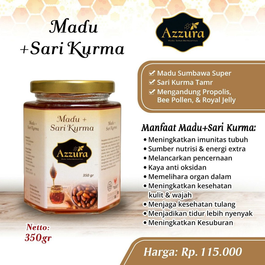 

Madu Sari Kurma - Madu Azzura Rasa Sari Kurma