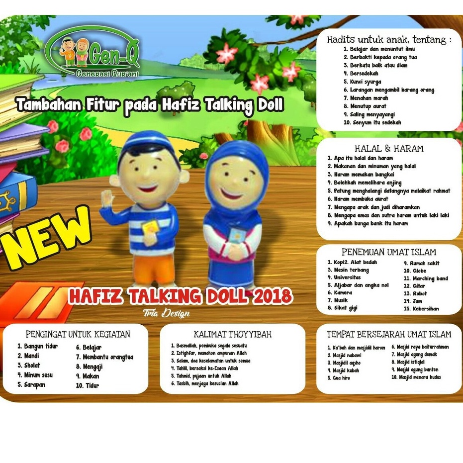 BONEKA HAFIZ HAFIZAH TALKING DOLL