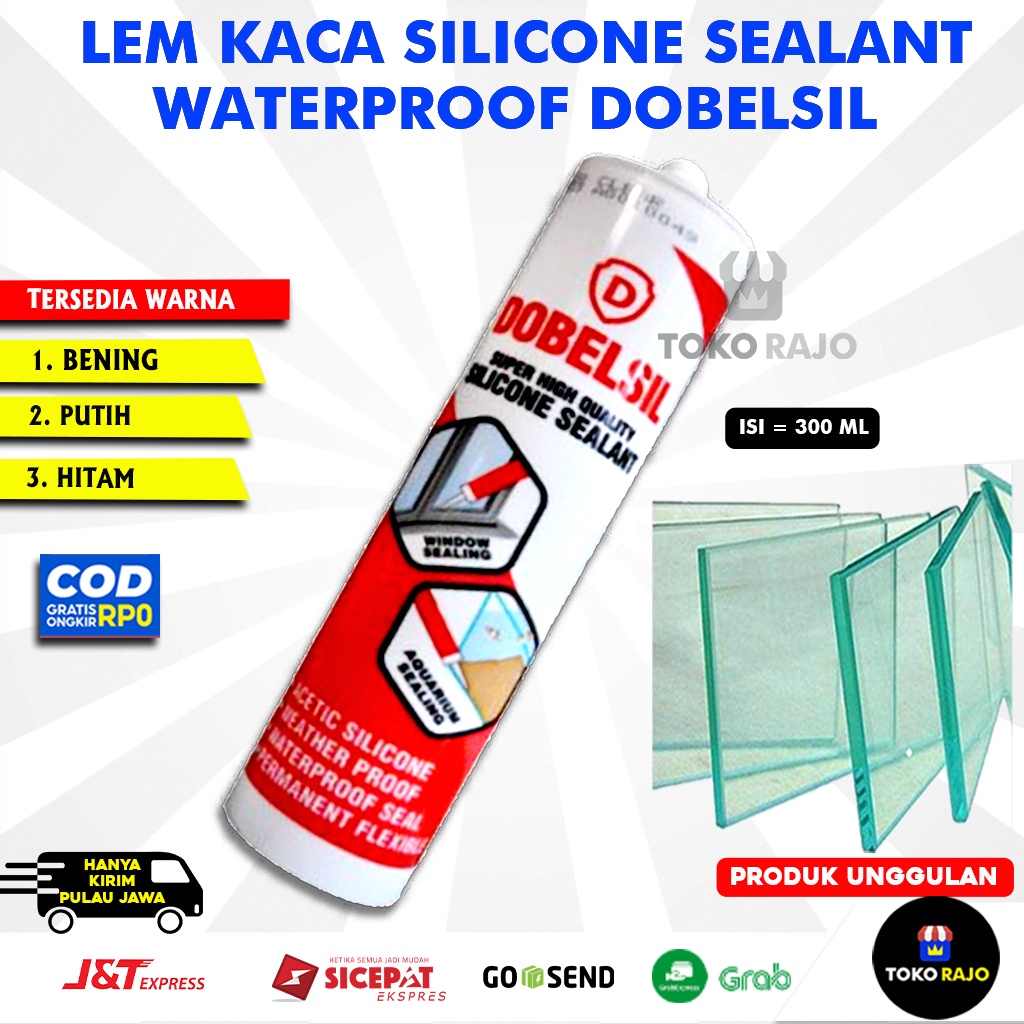 

Lem Kaca Cepat Kering Sealent Silicone Clear Bening Putih Hitam Coklat Alumunium | Asli 100 %