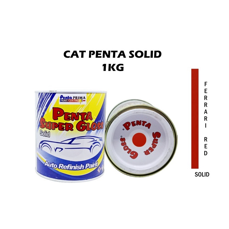 CAT PENTA FERRARI RED 34023 1 Kg - cat mobil merah - cat penta merah - cat penta super gloss - cat merah ferrari