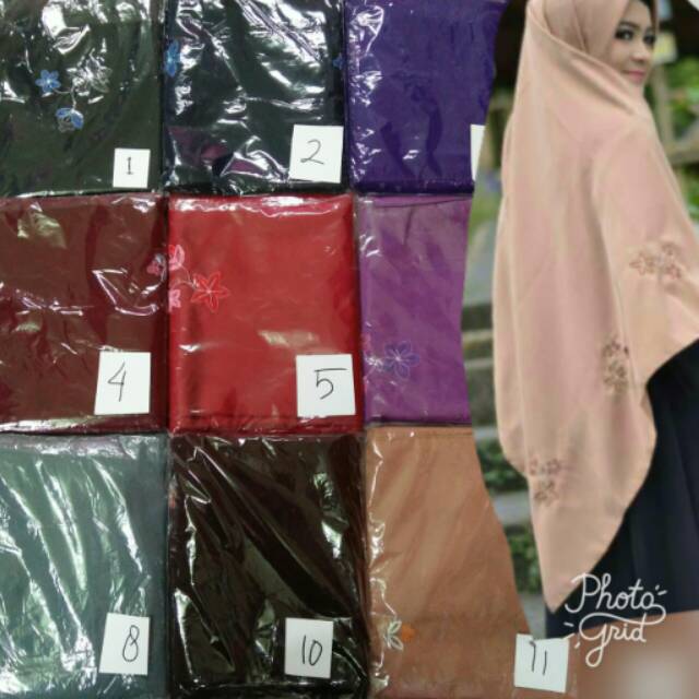 Jilbab Nun Segiempat Magnolia