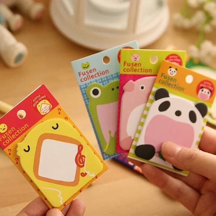 

[FaFi] Memo Sticky Notes Zoo Buku Catatan Kecil Mini Book Karakter Lucu COD Makassar