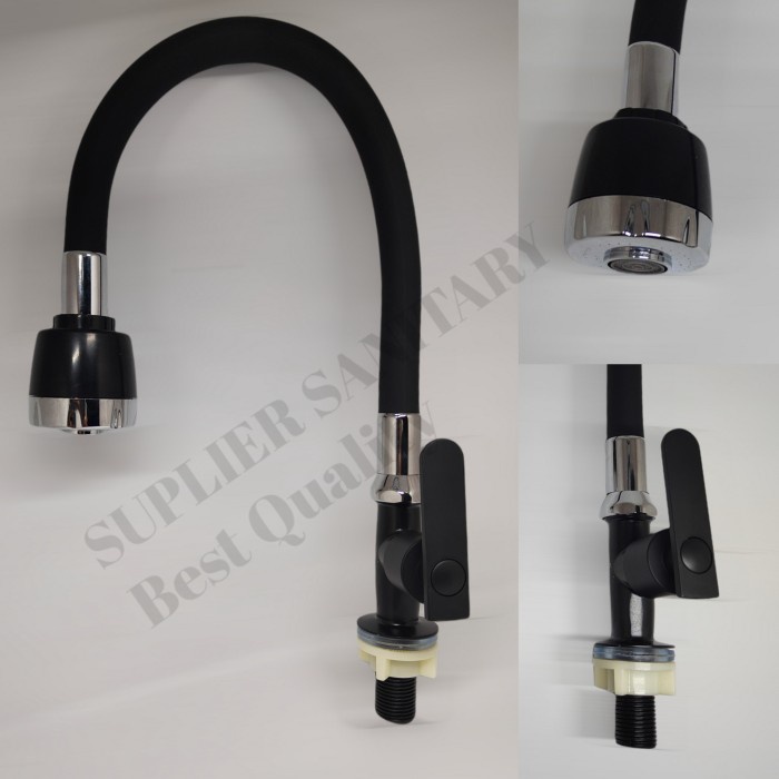 Kran cuci piring flexibel/kran wastafel meja/kran tancap minimalis