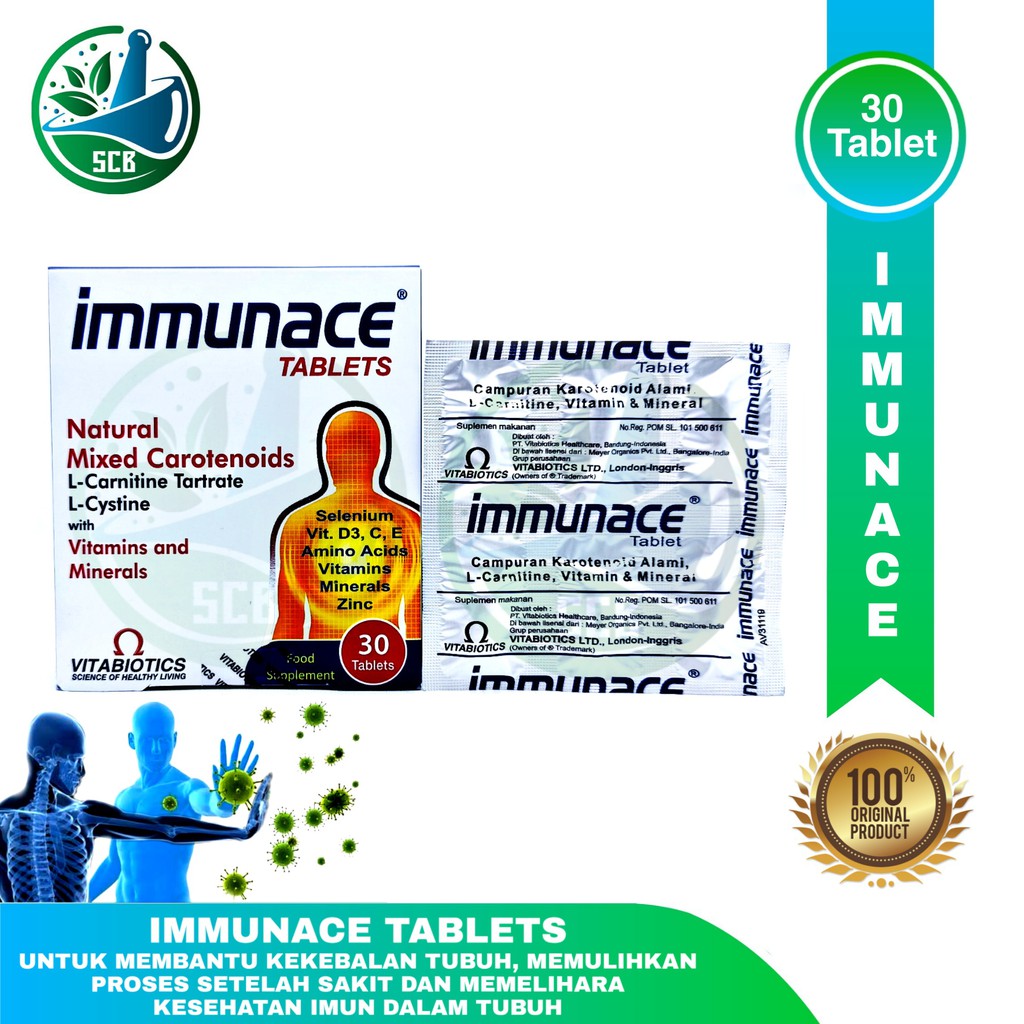 Vitabiotics Immunace Tablets - Isi 30 Tablets