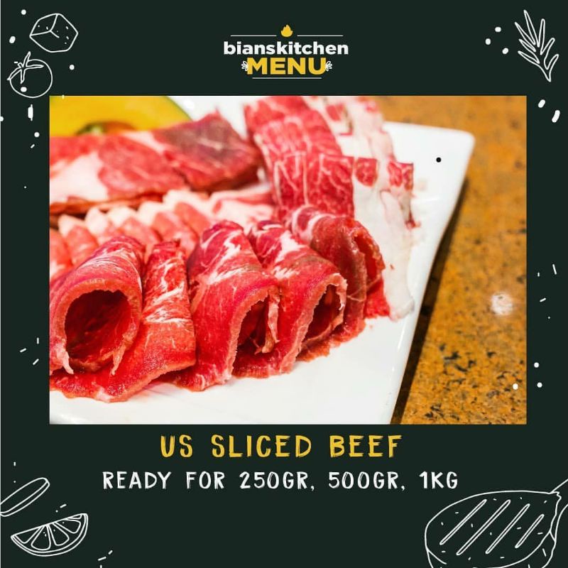 

Us sliced beef