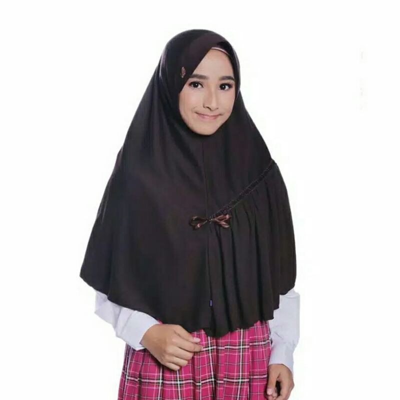 KERUDUNG SEKOLAH SERUT UKURAN M, L, XL Kaos Super Adem HIJAB INSTANT